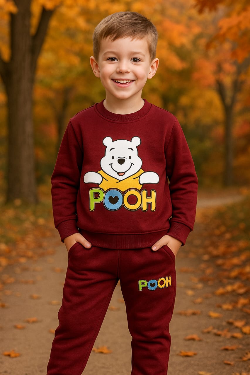 Comfy Cozy Winter Track Suit - Pooh for Boys