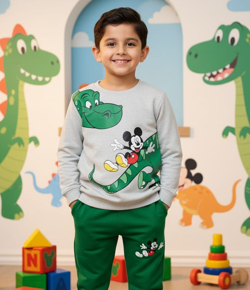 Comfy Cozy Winter Track Suit - Dianasour for Boys