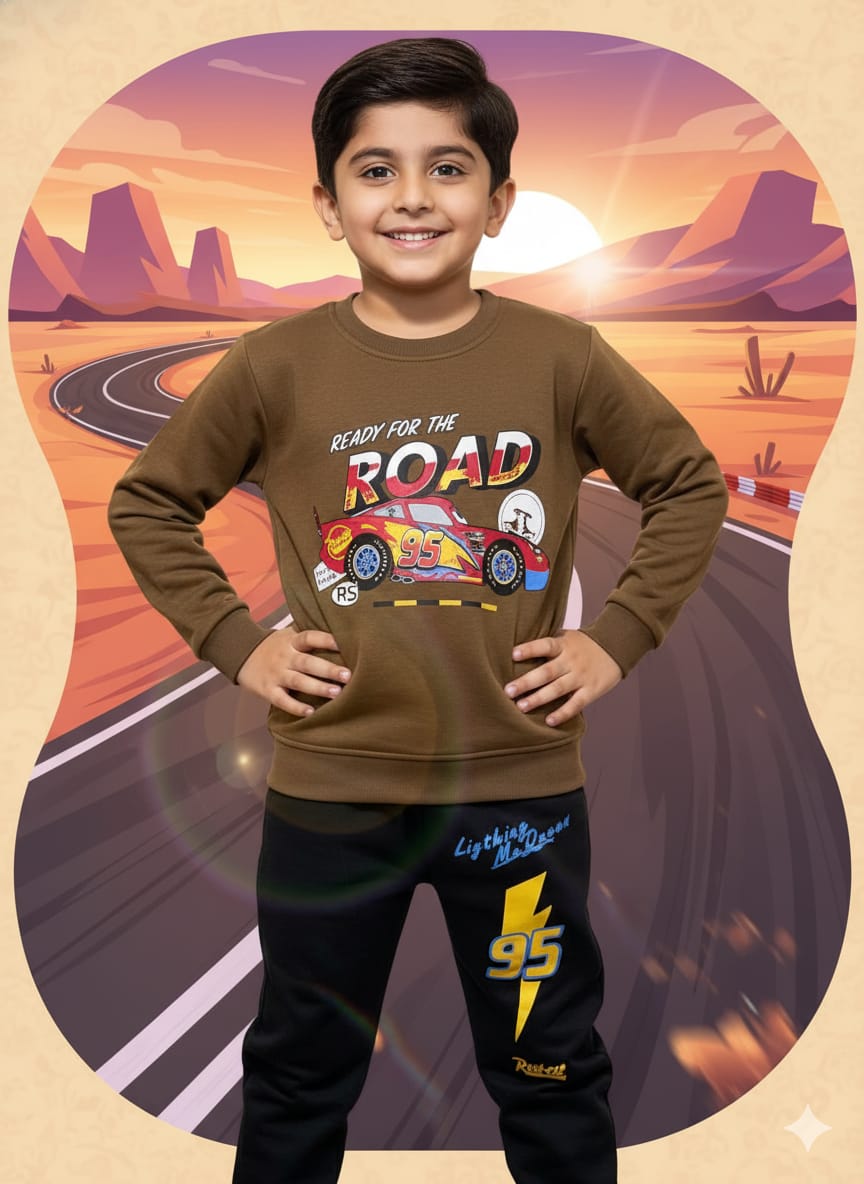 Comfy Cozy Winter Track Suit - Dream Car for Boys