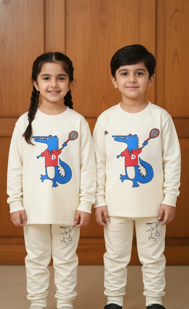 Comfy Cozy Winter Track Suit - Crocodile for Boys/Girls