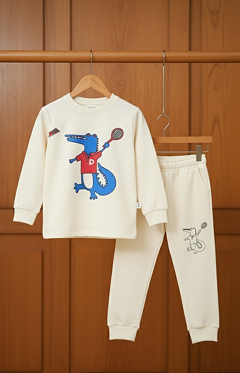 Comfy Cozy Winter Track Suit - Crocodile for Boys/Girls