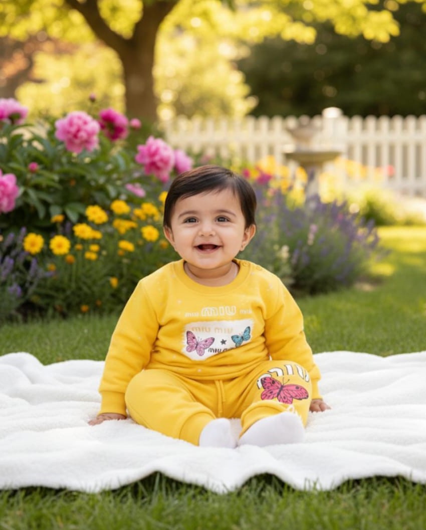 2Pc Comfy & Cozy Yellow Themed