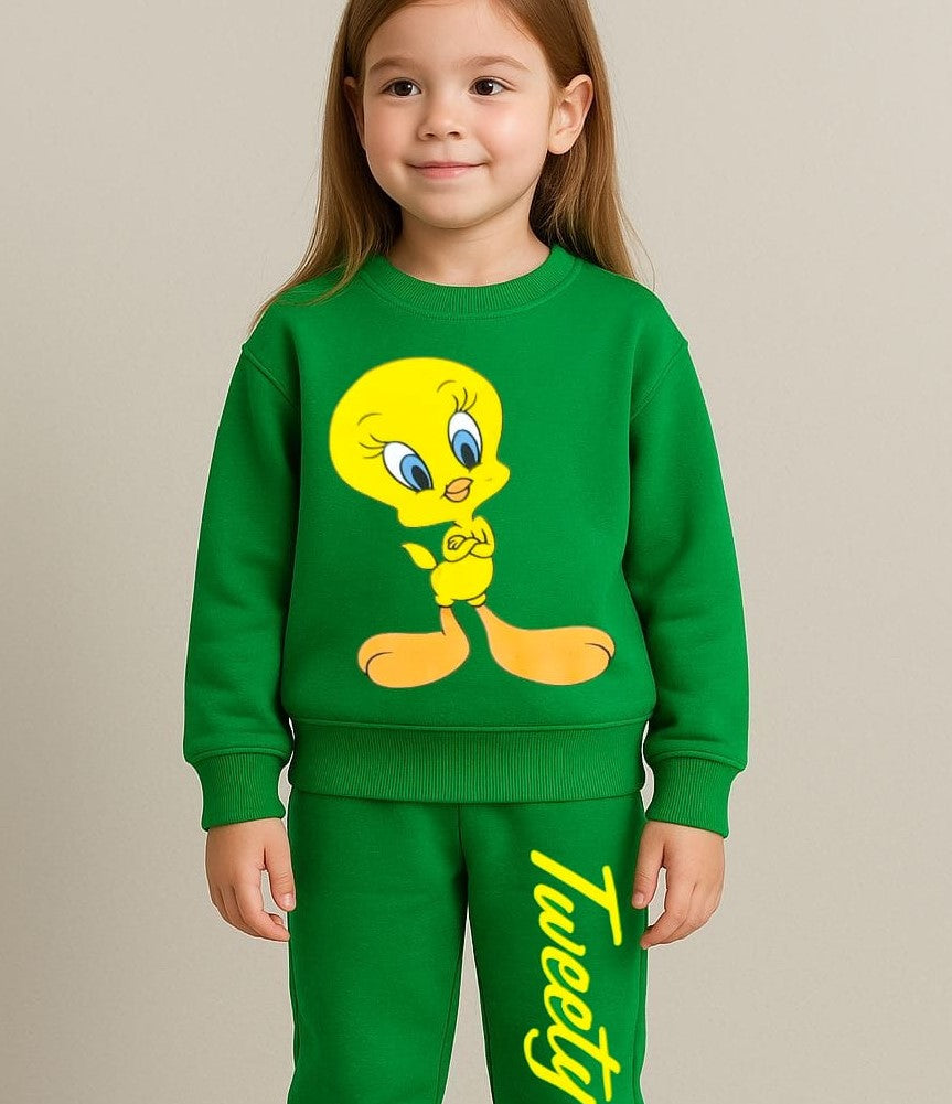 Comfy Cozy Winter Track Suit - Tweety for Girls