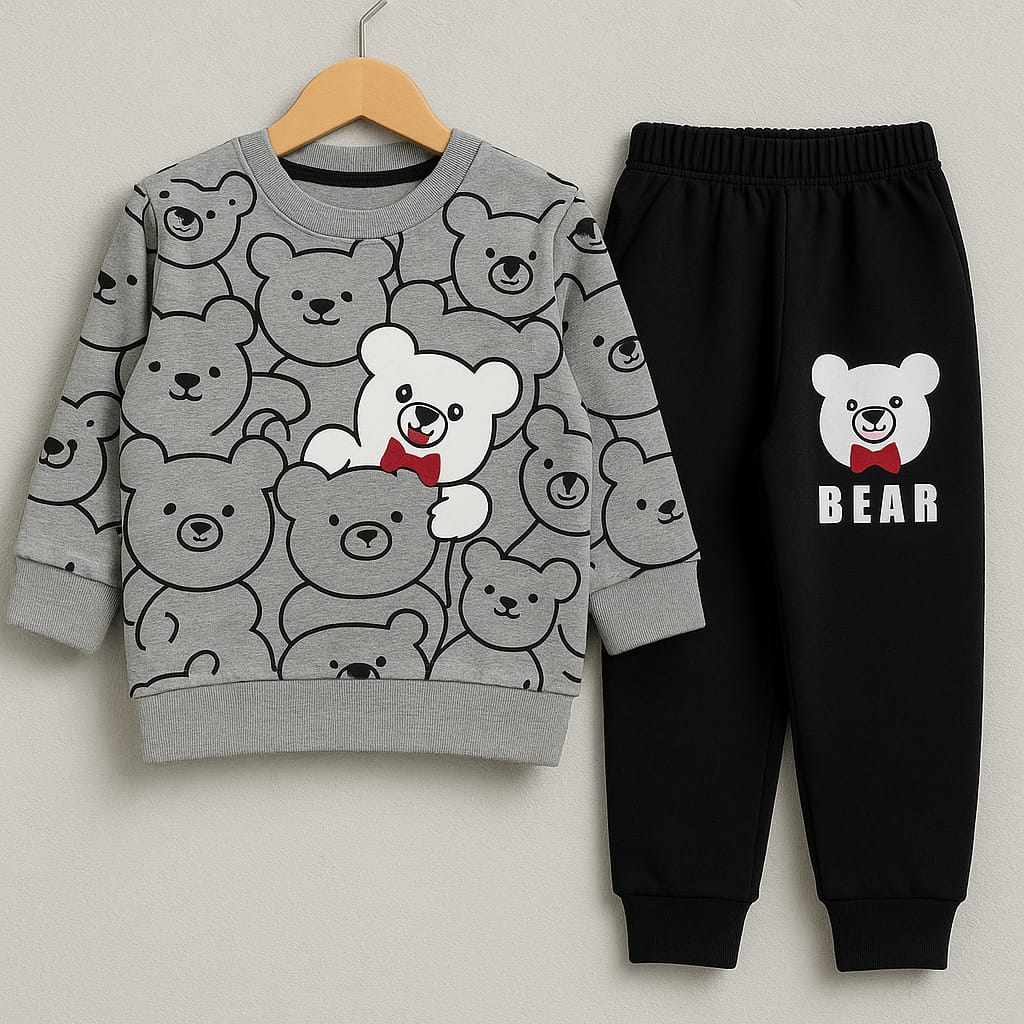New Arrivals - Bear Themed Winter Track Suit for Boys/Girls