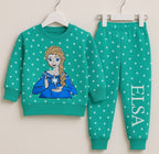 New Arrivals - ELSA Fleece Winter Track Suit for Girls