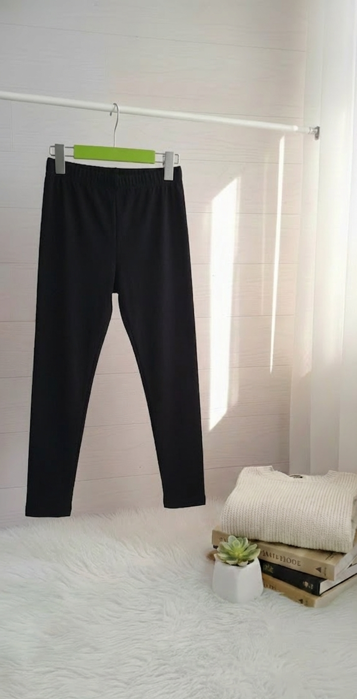 Girls Winter Tights - Black