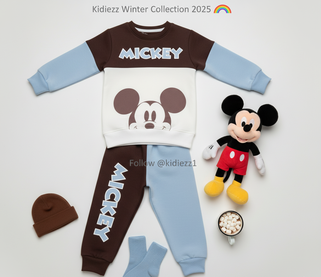 Comfy Cozy Winter Track Suit - Mickey Car for Boys