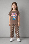 Brown Graphic Outfit