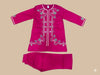 Magenta Embroidered Lawn Kurta with Trouser