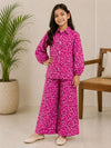Girls Pink Floral Co-Ord Set