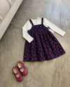 Floral Pinafore & Long Sleeve Top (Copy)