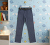 Boys Blue Stretchable Pants - Smart Dress Trousers