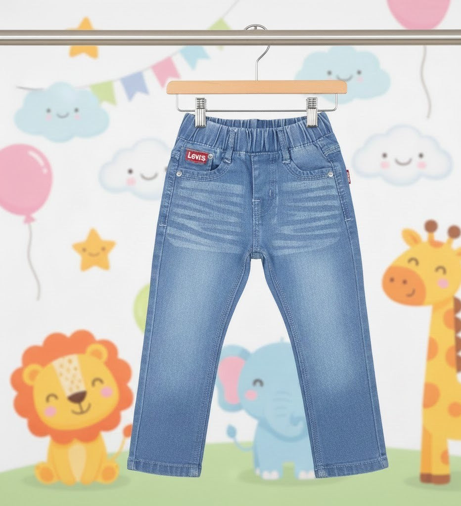Levi's Light Blue Jeans - Soft Denim with Elastic Waistband