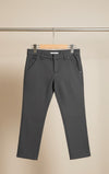 Boys Black Subtle Texture Pants - Smart Dress Trousers