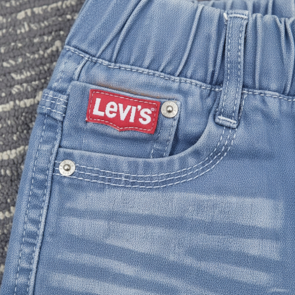 Levi's Light Blue Jeans - Soft Denim with Elastic Waistband