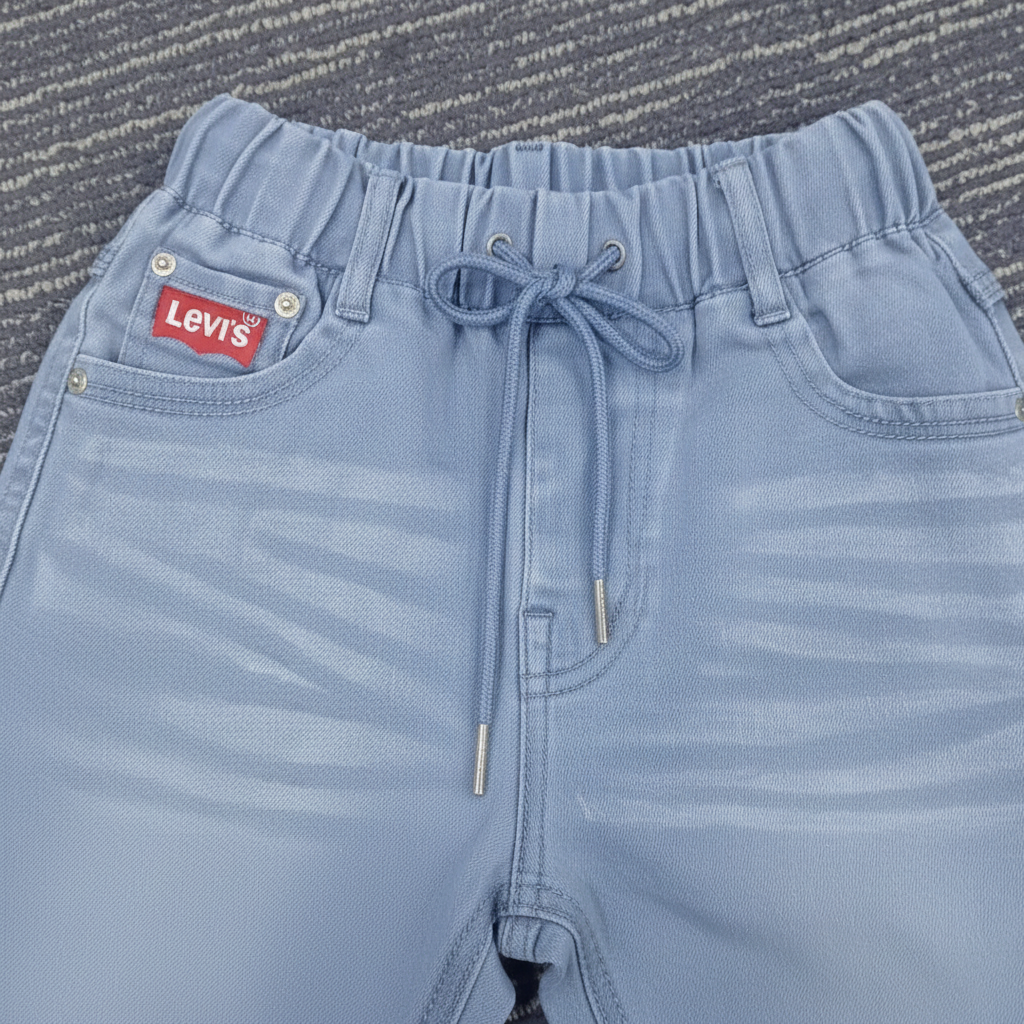 Levi's Light Blue Denim Jeans - Elastic Waist with Drawstring