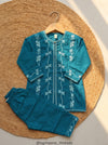 Floral Embroidered Kurta & Palazzo Set – Teal