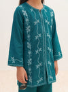 Floral Embroidered Kurta & Palazzo Set – Teal