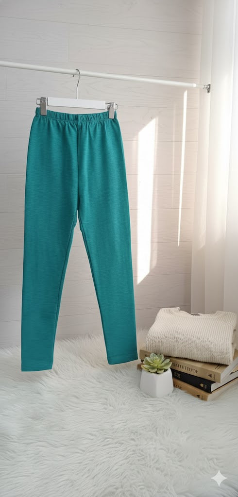 Girls Winter Tights - Green